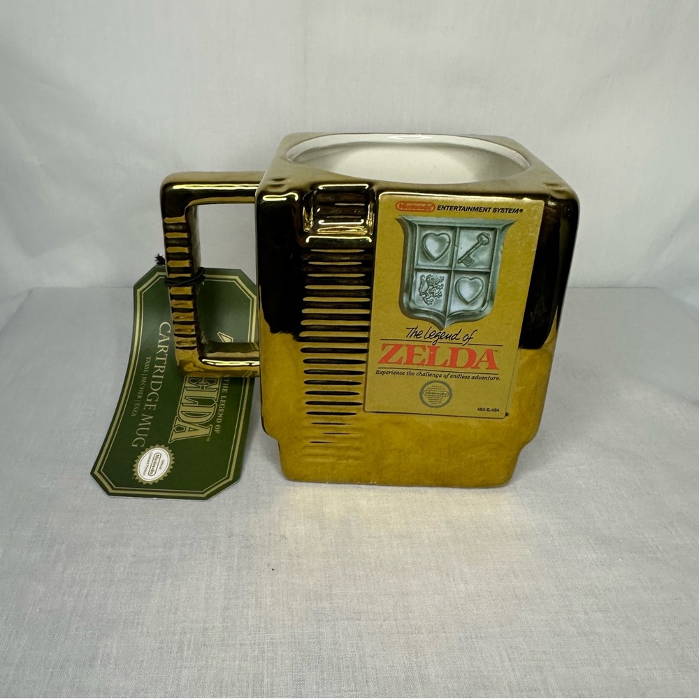Nintendo Gold Zelda Cartridge Mug